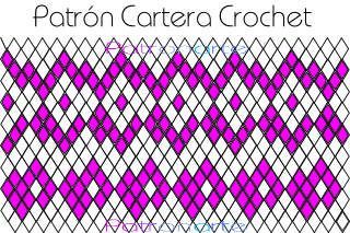 patron cartera crochet