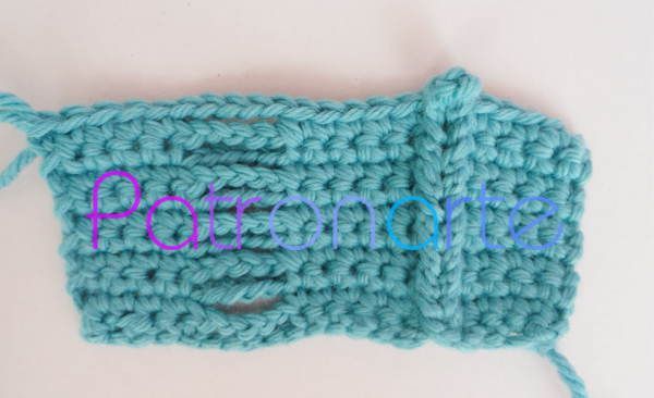 punto escalera de crochet 2