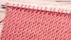 Punto Derecho de Crochet Tunecino