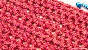 Punto medio reves de cochet ganchillo