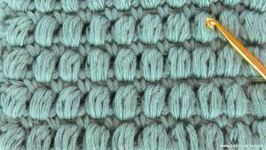 Cómo Tejer Patrón Punto Puff Crochet Ganchillo Alineado Paso a Paso con Aumentos y Disminuciones