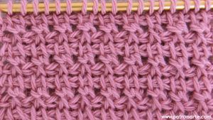 Punto Tunecino Cruzado de Crochet tunecino