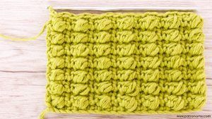 Como Tejer Punto de Crochet Ganchillo con Mini Puff Paso a Paso y Cómo Aplicarlo a Tus Tejidos