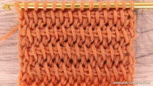 Punto Tunecino Básico Red de Crochet Tunecino