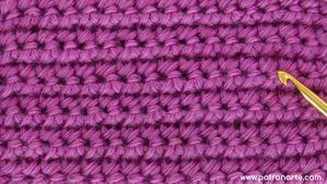 Punto Bajo Reverso de Crochet Ganchillo Paso a Paso