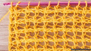 Punto Tunecino Calado Fácil de Crochet Tunecino Ligero y Rápido de Tejer