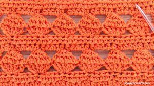 Cómo Tejer Punto Calado con Piñas a Crochet Ganchillo con Explicación de Aumentos y Disminuciones
