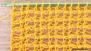 Punto Calado Rápido Y Ligero Que Consume Poca Lana De Crochet Tunecino Paso A Paso