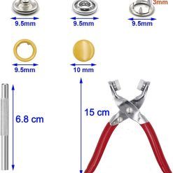 Set Maquina Para Poner Corchetes de 200 Piezas - Imagen 5