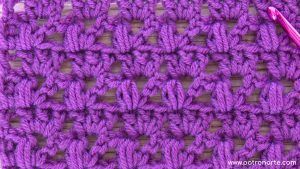 Punto para Bufandas de Crochet
