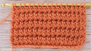 Punto de Crochet Tunecino Fácil para Bufandas, Cuellos y Prendas de Otoño e Invierno