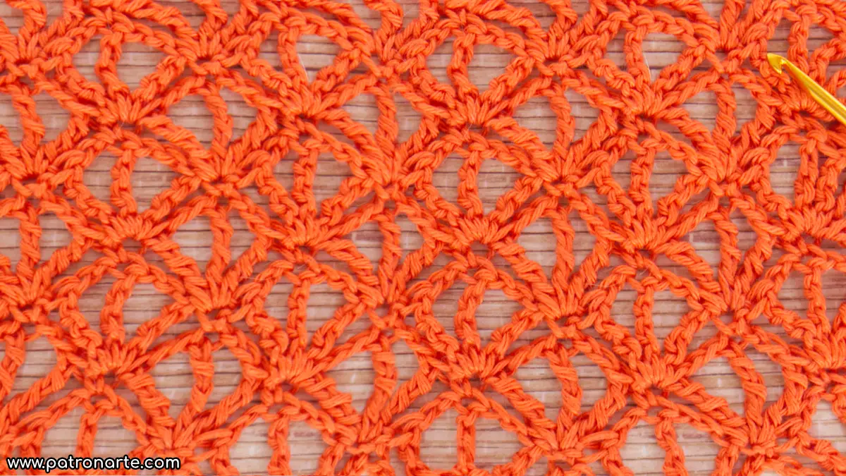 punto calado de crochet elegante