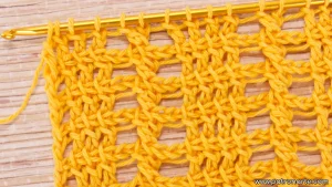 Punto Calado de Crochet Tunecino Fácil y Ligero
