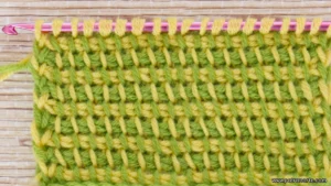 cambio de color original en crochet tunecino