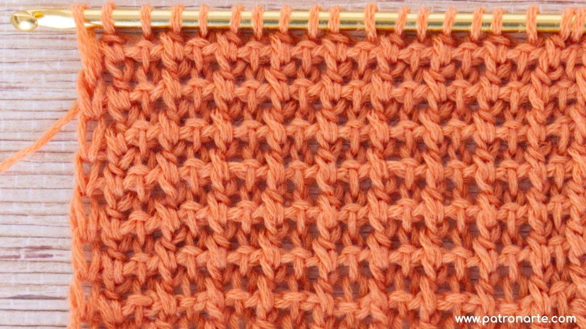 nuevo punto de crochet tunecino