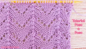 Punto Calado Zig Zag a Dos Agujas: Un Diseño fácil y Elegante para tus Creaciones