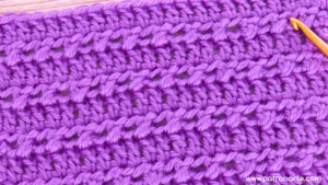 patrón punto de crochet fácil y bonito paso a paso