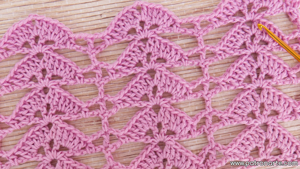 patrón punto calado de crochet para blusas y chales