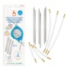 Este Set de Agujas Intercambiables para tejidos pequeños están especialmente diseñadas para tejer tejidos que formen pequeñas circunferencias