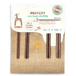 SET AGUJAS INTERCAMBIABLES DE MADERA 10,5 PERFECT JUTE CASE - Imagen 3