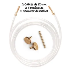 SET AGUJAS INTERCAMBIABLES DE MADERA 14 PERFECT JUTE CASE