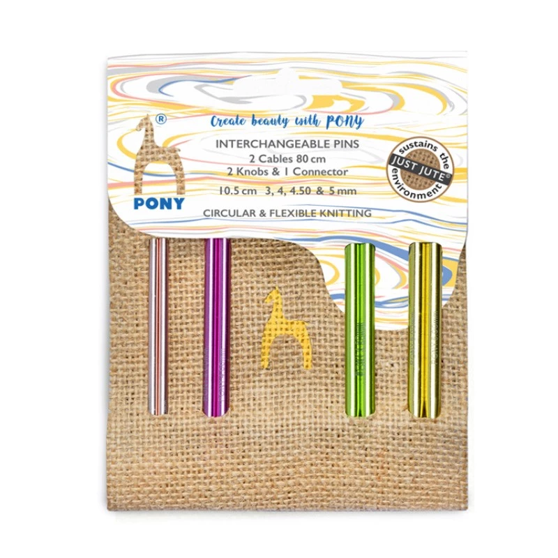 61064-01 set agujas circulares intercambiables 10,5 cm colour jute box