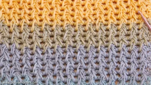 patrón punto pluma de crochet