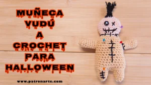 muñeca vudú a crochet halloween