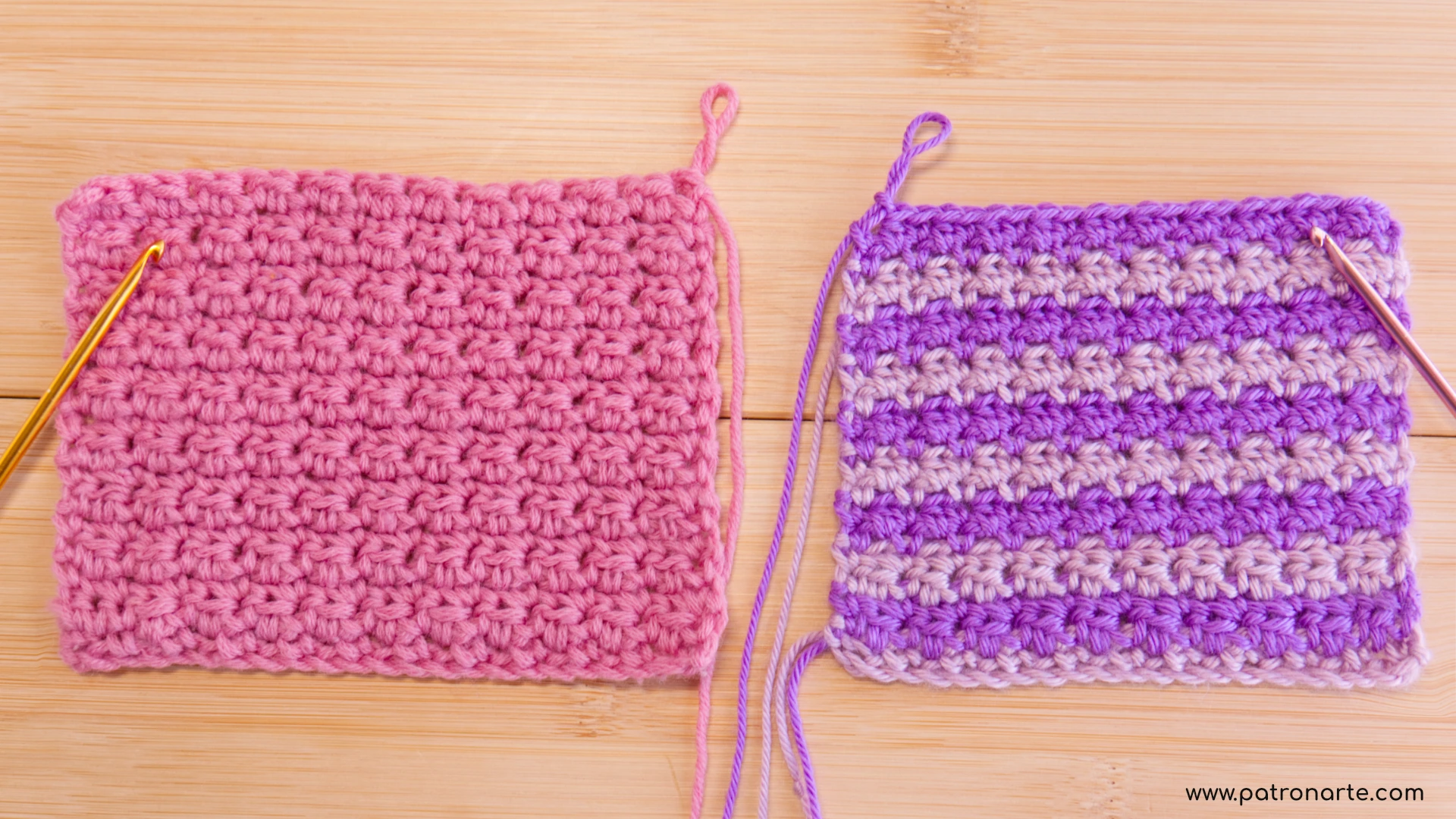 patrón punto a crochet bonito