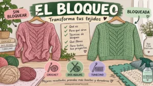 que es bloquear en tejido y como hacerlo
